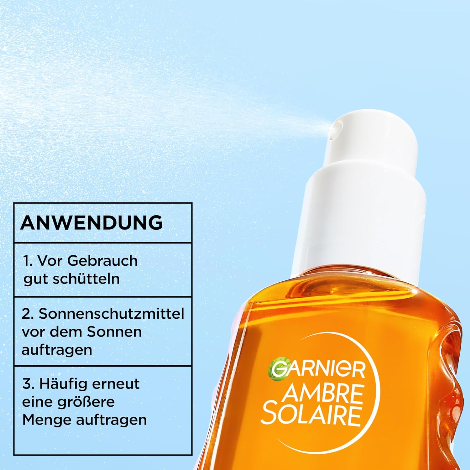 Thumbnail 6 de Garnier Ambre Solaire Sensitive Expert + Hydrating UV Water Spray SPF 50 – Wasserfest, sandresistent, nicht fettend – 150 ml