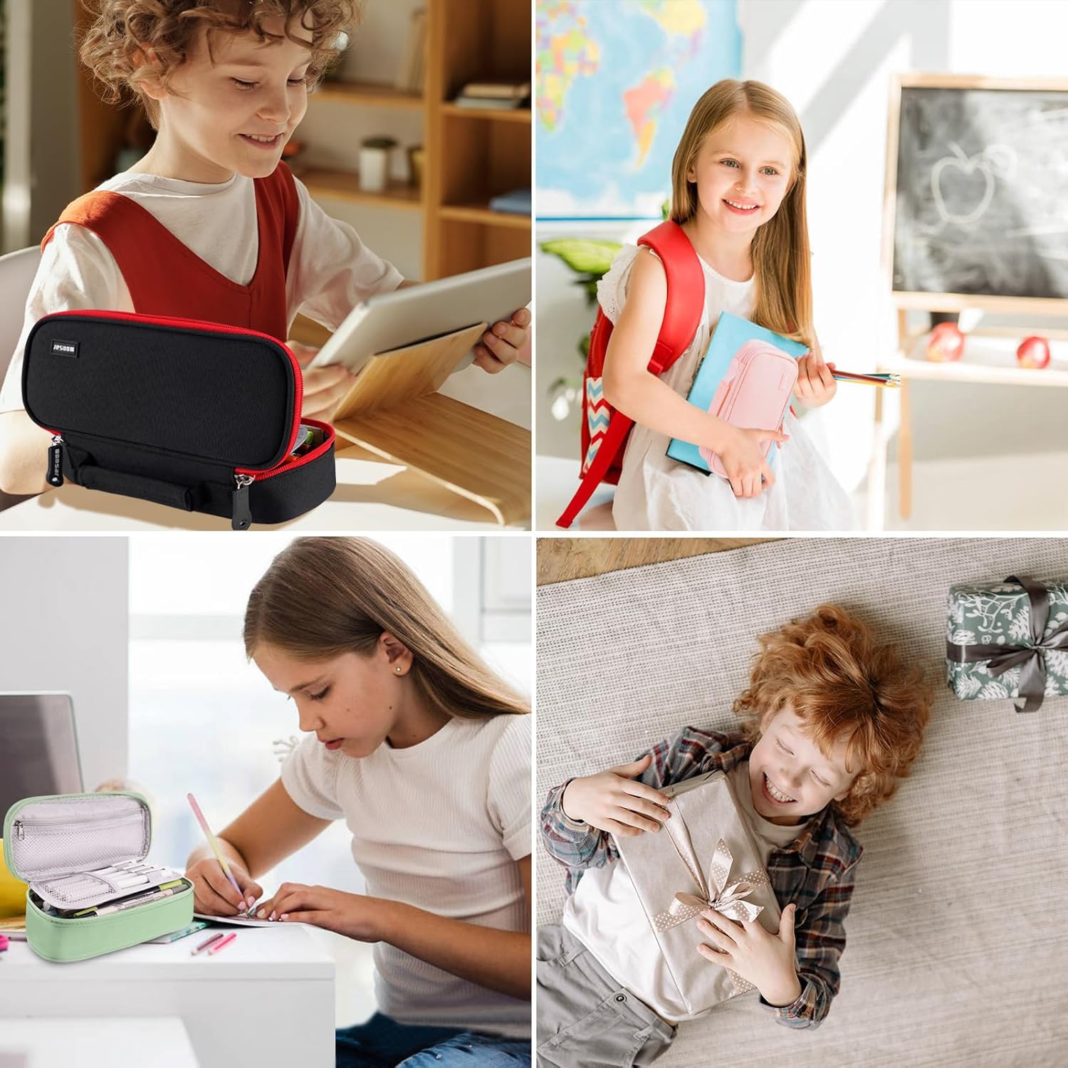 Thumbnail 6 de WONSAR Federmäppchen mit großer Kapazität – 4‑Fach Federtasche für Schule & Büro