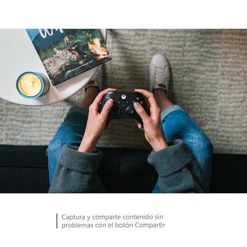 Detalle de Xbox Wireless Controller Carbon Black Series X|S: mando oficial para Xbox, PC y móvil
