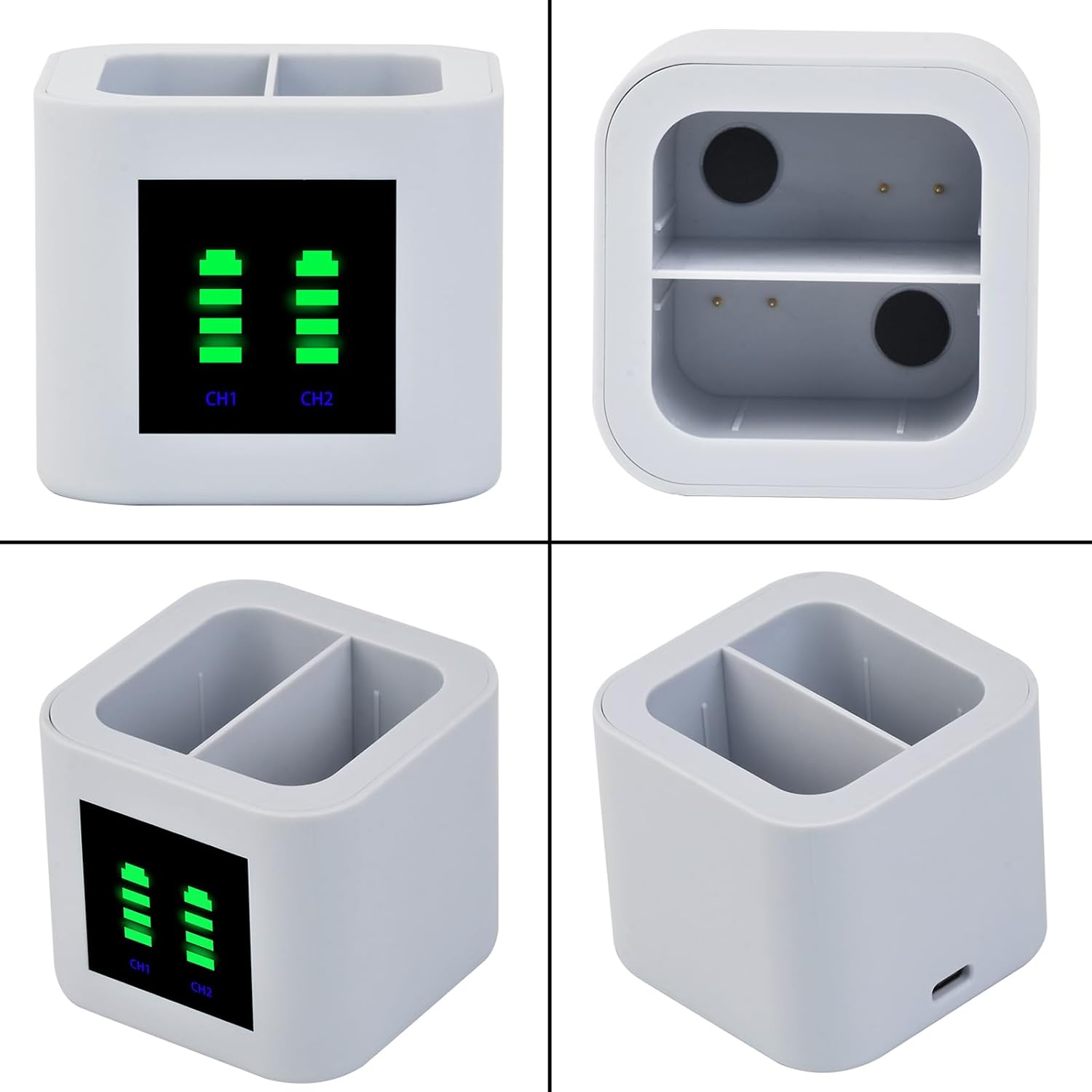 Thumbnail 4 de PowerTrust 2pcs Ring Doorbell Battery with LED Dual Charger Station review
