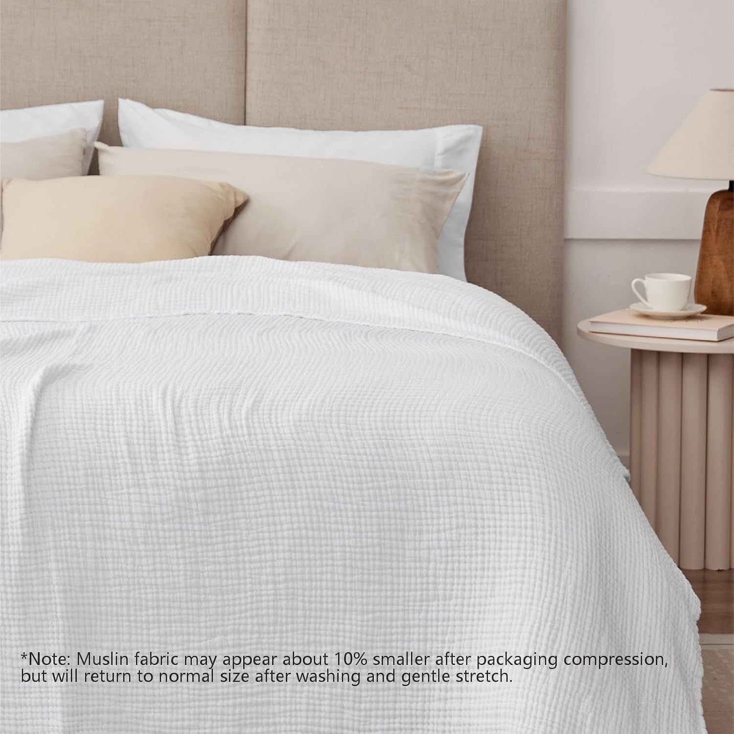 Detalle 2 de Cotton Muslin Blanket, 50 x 70