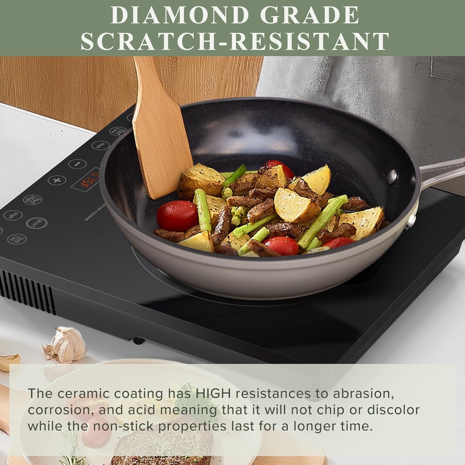 Thumbnail 3 de Nuwave Healthy Duralon Blue Ceramic Cookware Set