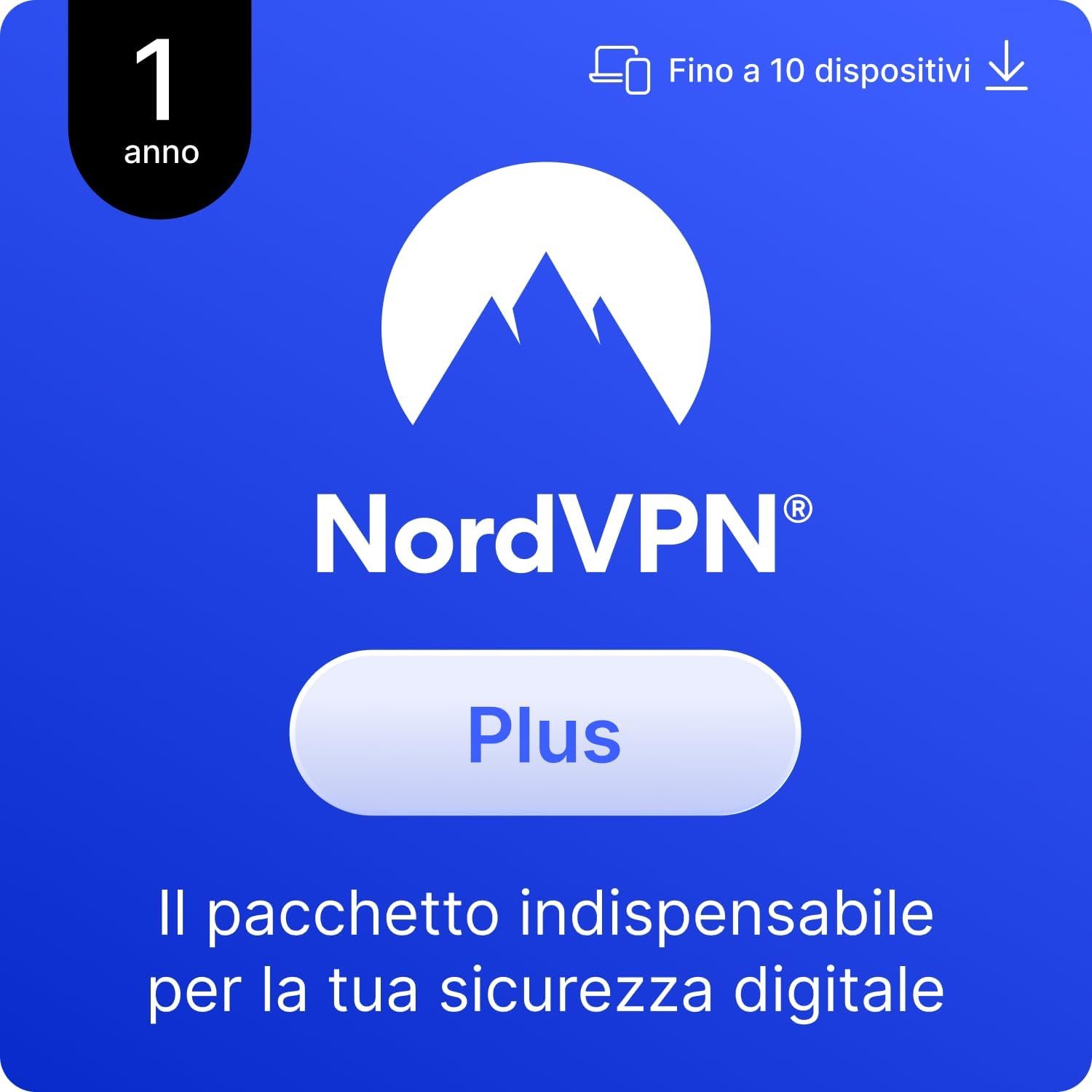 Detalle de NordVPN Plus 1-Anno: VPN + Gestione Password con NordPass, protezione multi-dispositivo