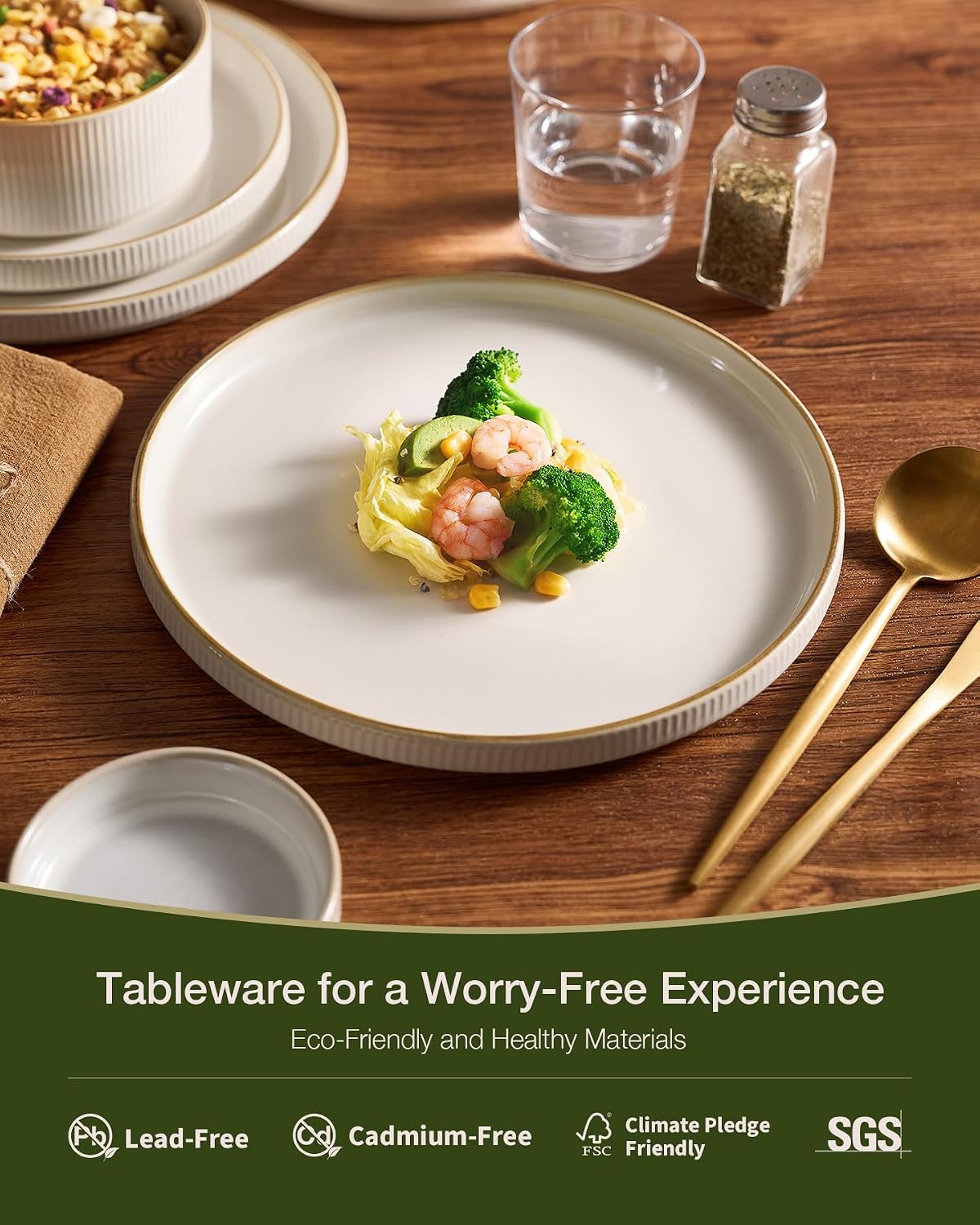 Detalle 2 de Famiware Star Dinnerware Set 16pc dinnerware 🍽