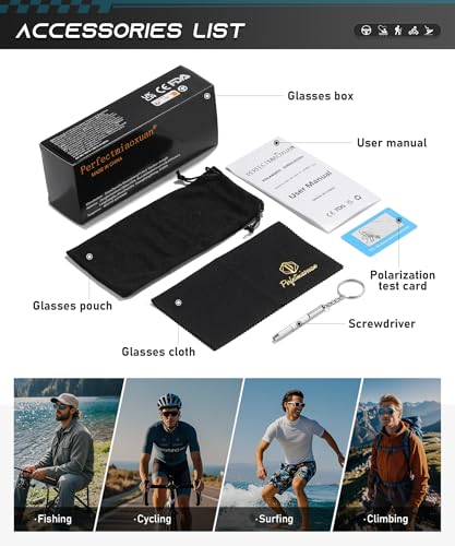 Thumbnail 6 de Perfectmiaoxuan Polarized Sunglasses – TR90 frame with HD Polarised Lenses