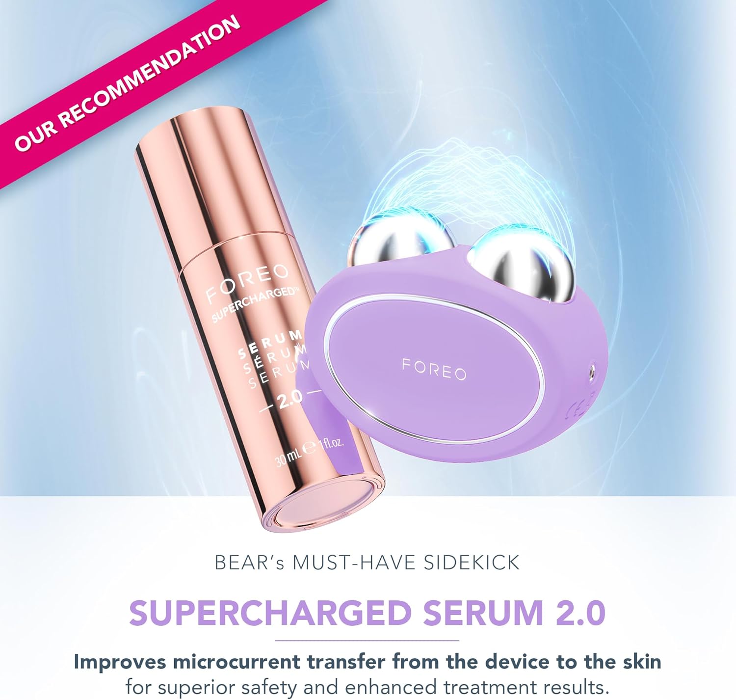 Thumbnail 3 de FOREO BEAR 2 Gesichtsmassagegerät mit Mikrostrom (Lavender) für Lifting & Toning