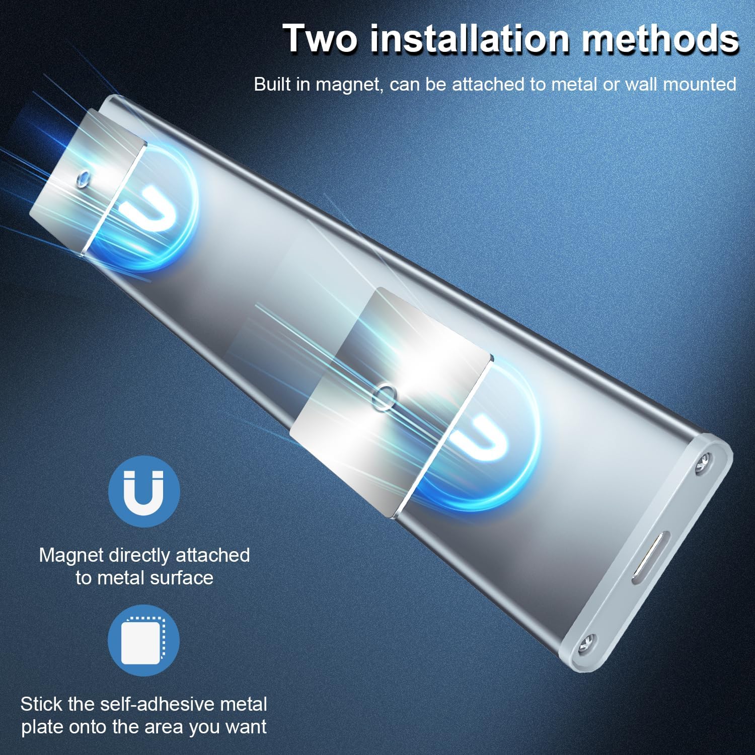 Thumbnail 5 de 1100mAh Rechargeable Under Cabinet LED Motion Sensor Light
