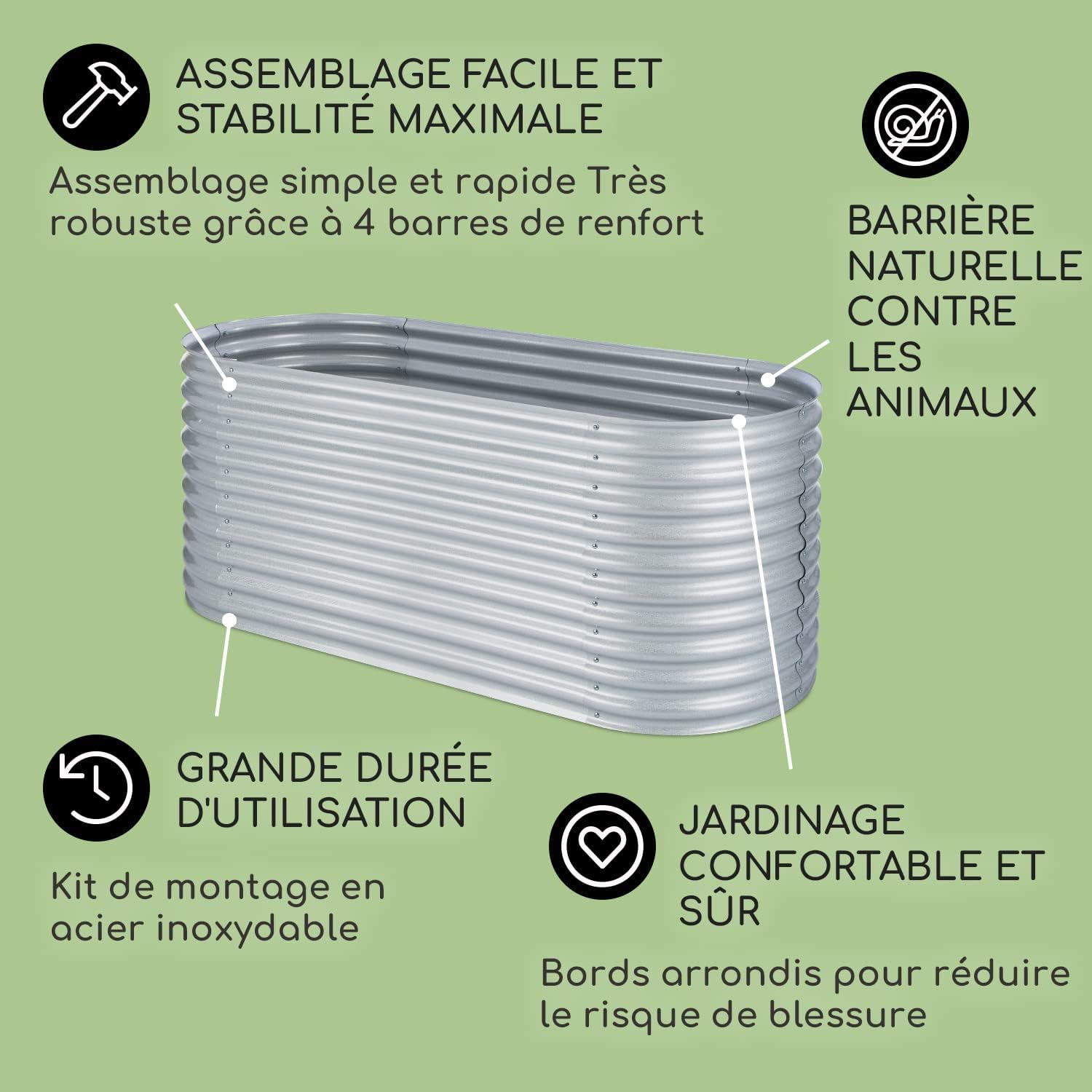Thumbnail 2 de blumfeldt High Grow Straight Potager surélevé