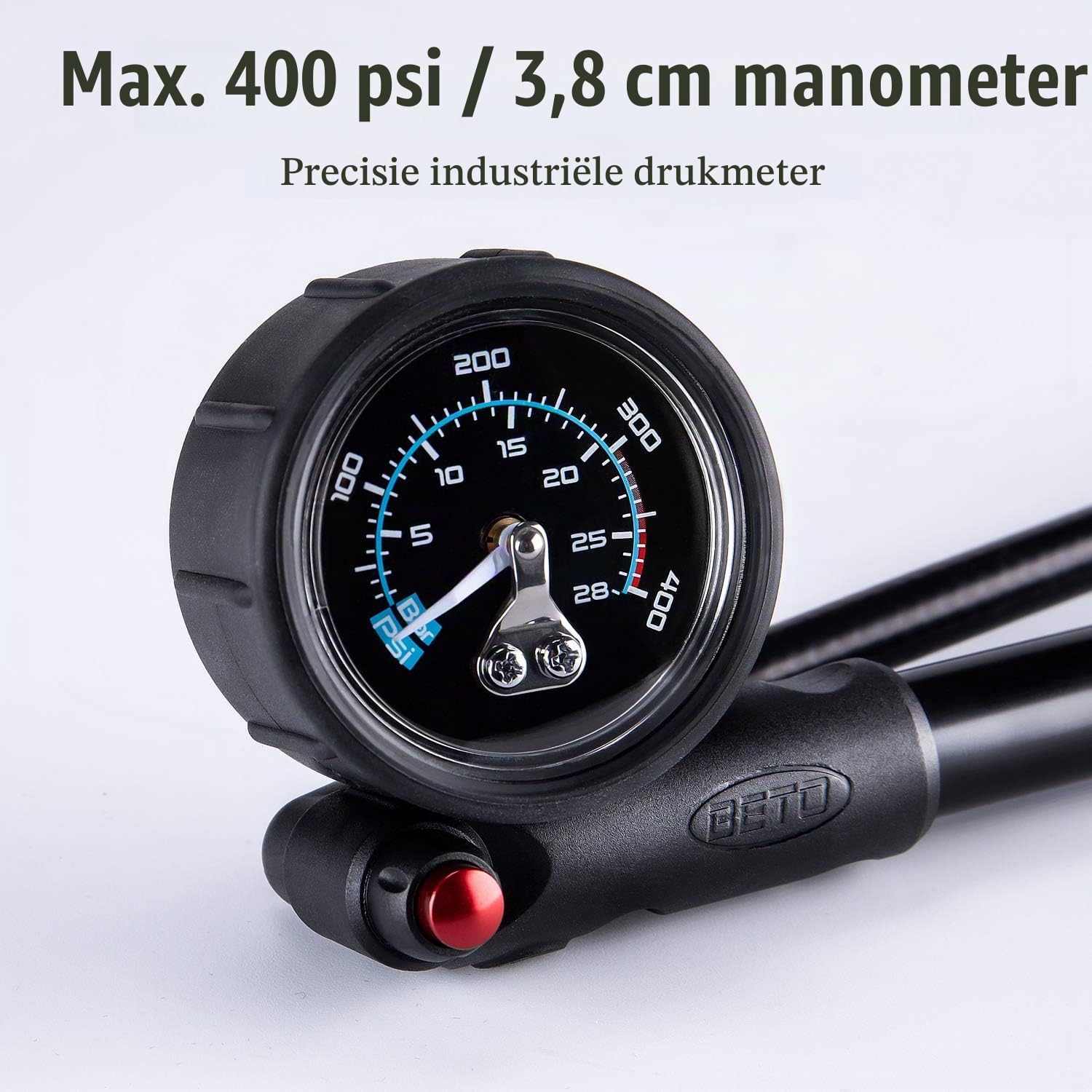 Thumbnail 2 de BETO SP-003AG hogedrukpomp voor MTB-vering, tot 400 PSI, Schrader