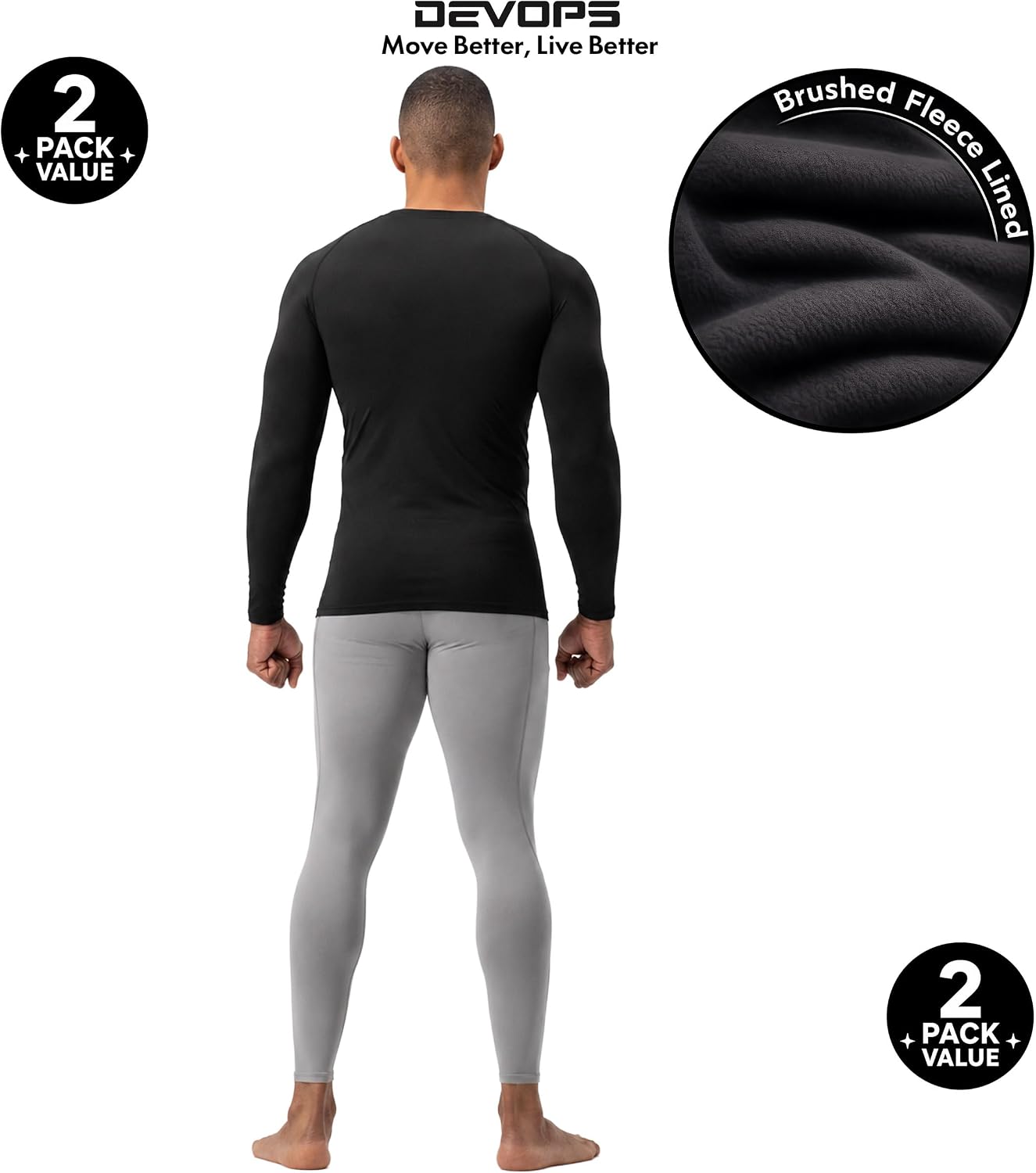 Thumbnail 2 de DEVOPS 2-Pack Thermal Compression Shirt