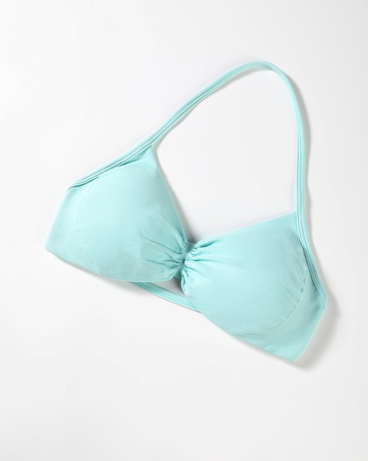 Detalle de AUROLA Influence Strappy Bra: Backless, Removable Cups, Low-to-Medium Impact Workout