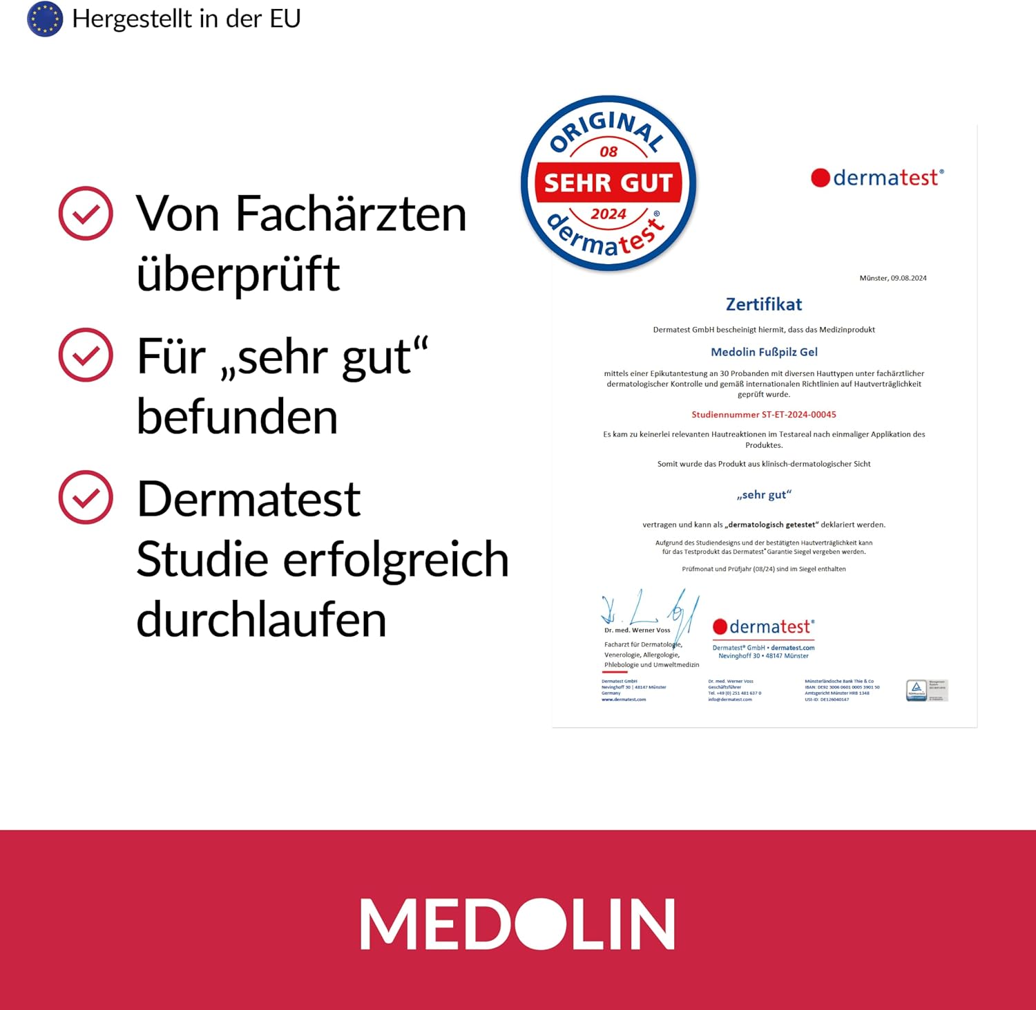 Detalle 2 de Medolin Fußpilzgel 30 ml gegen Juckreiz