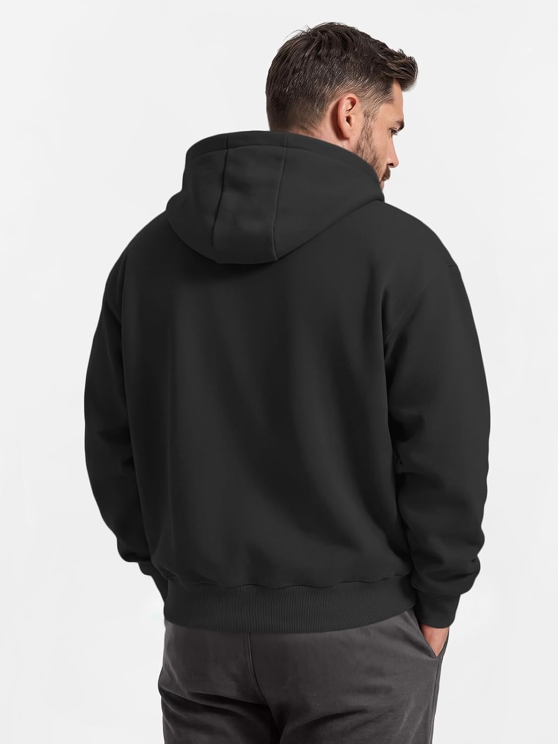 Detalle 2 de EFAN Men's Zip-Up Hoodie Cotton-Blend Fleece