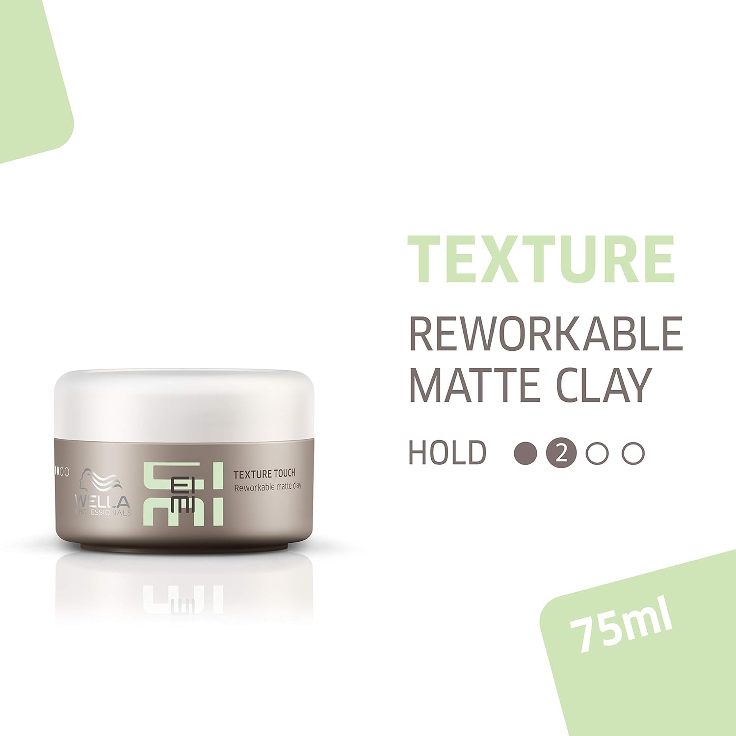 Thumbnail 1 de Wella Professionals EIMI Texture Touch Reworkable Matte Hair Styling Clay (75 ml)