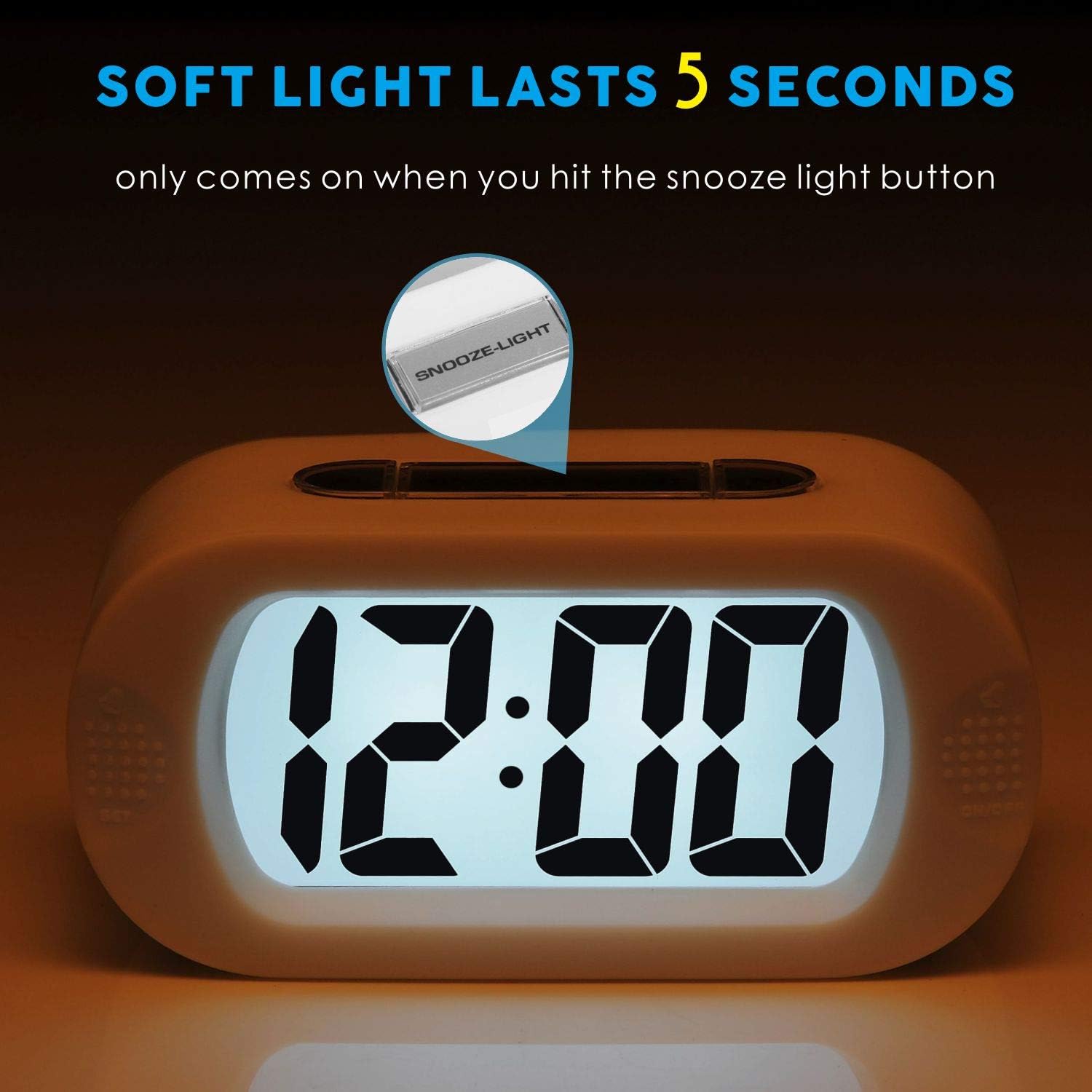 Detalle de Plumeet Digital Alarm Clock 60s crescendo