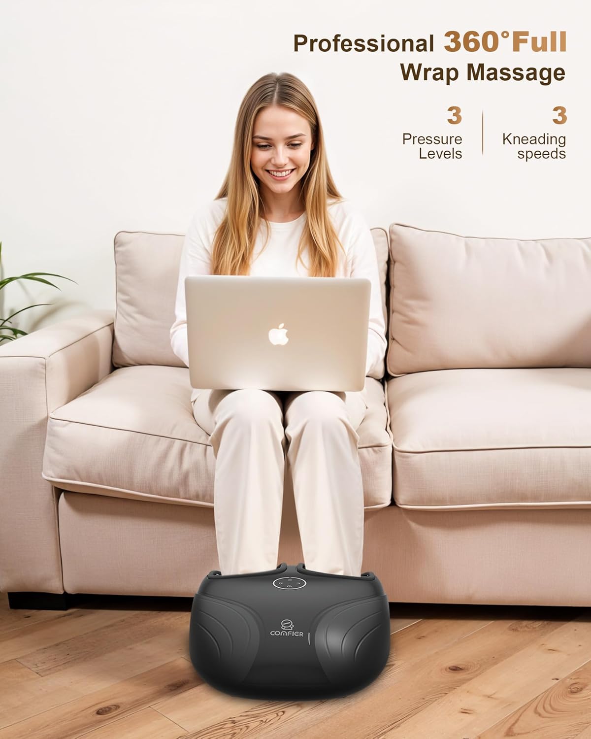 Thumbnail 1 de COMFIER Shiatsu Masajeador de pies con calor 🌟 Relax para todos