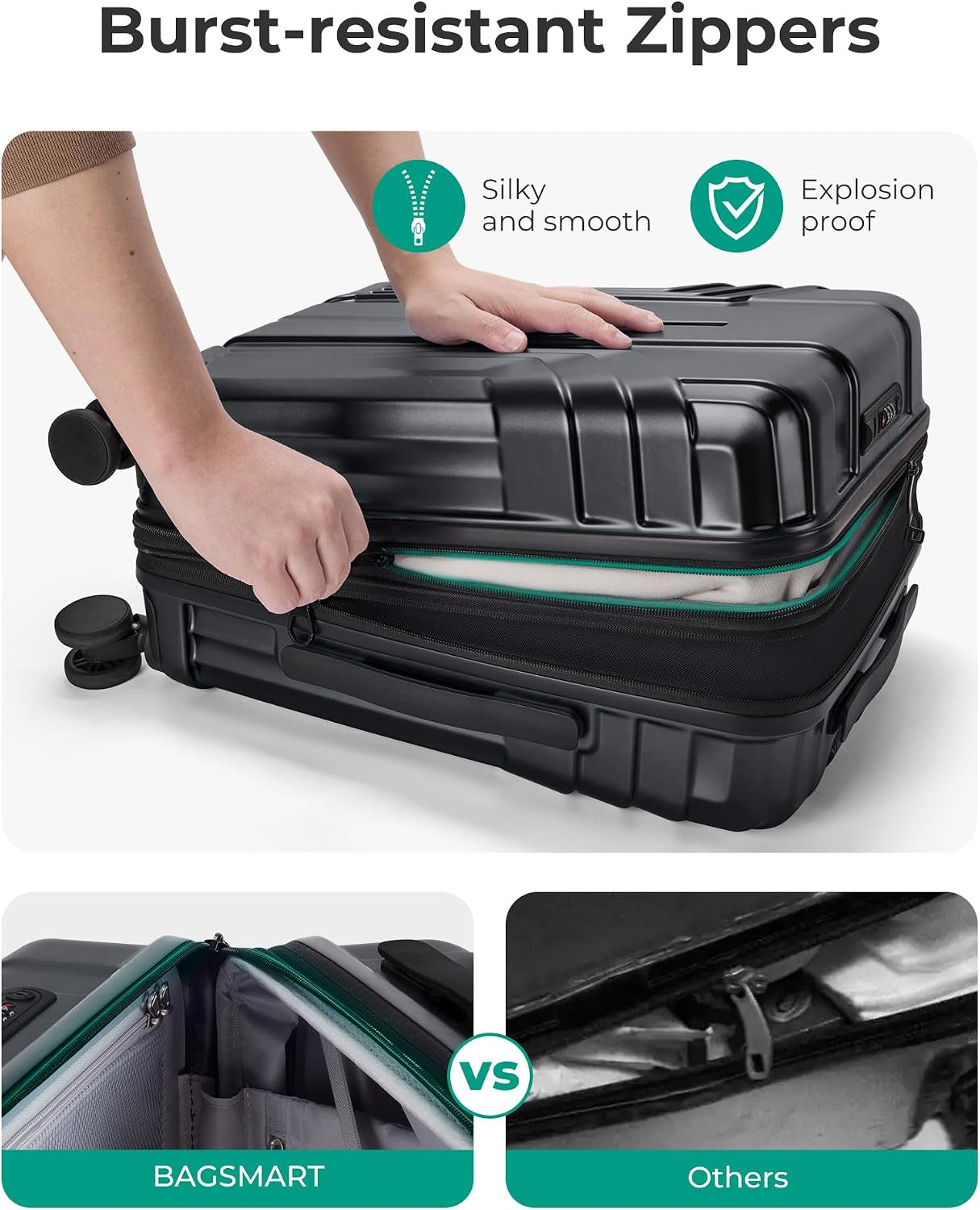 Thumbnail 4 de BAGSMART Expandable Carry-On 20-inch suitcase