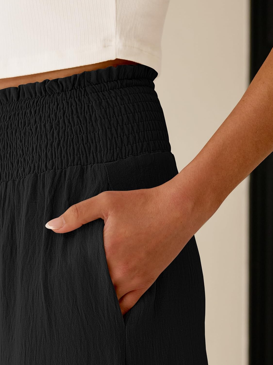 Thumbnail 4 de ANRABESS Women's Maxi Skirts — Elastic High Waist, A-Line Tiered Boho Style