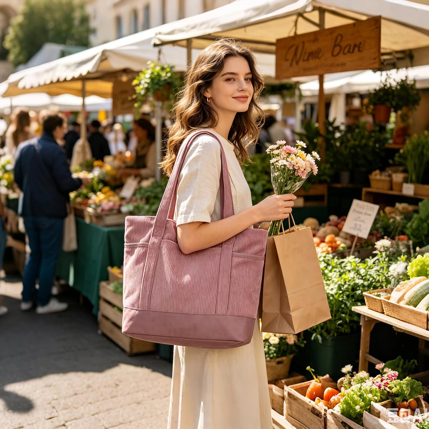 Detalle de ECOHUB Corduroy Tote Bag