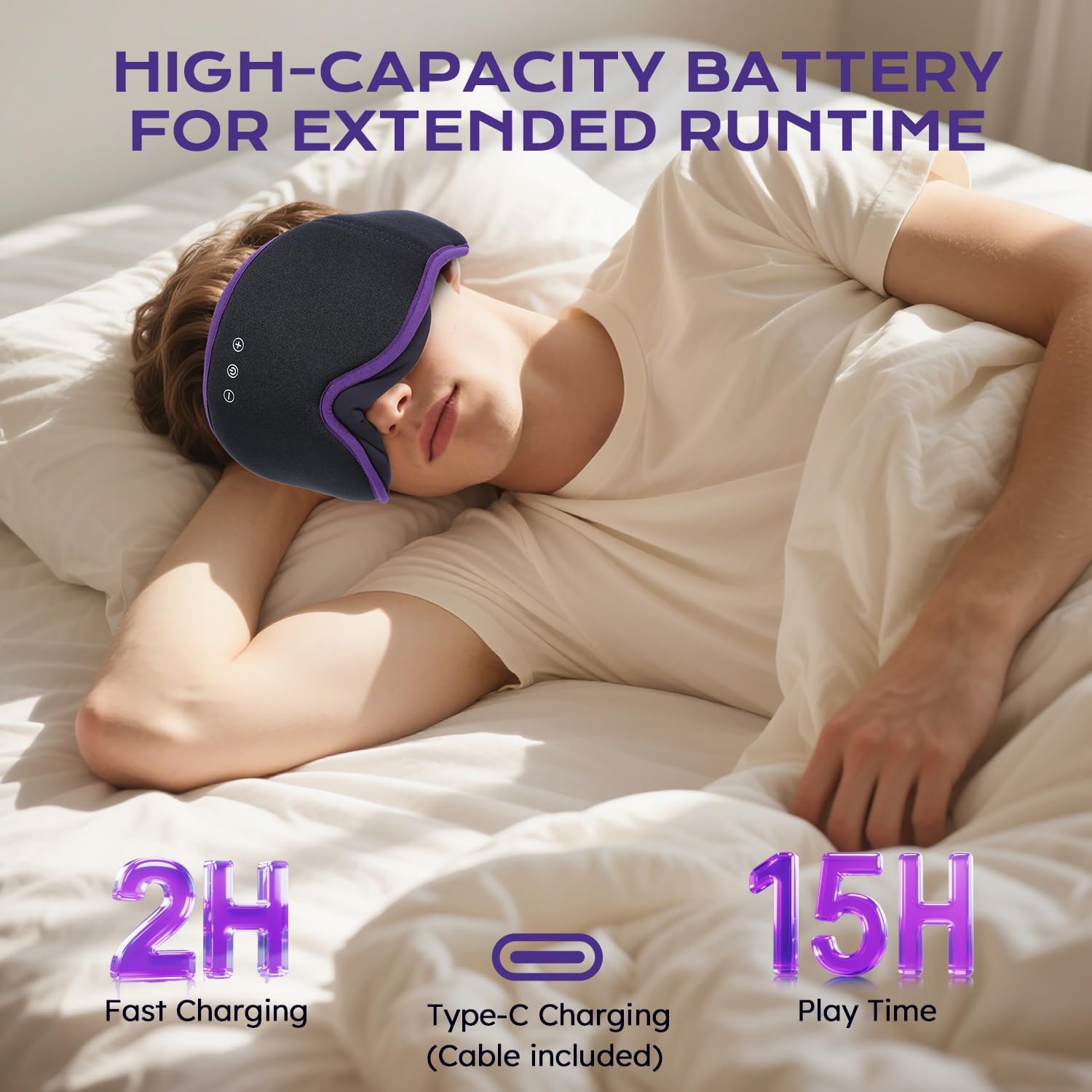 Thumbnail 4 de LC-dolida Bluetooth Sleep Mask 15h