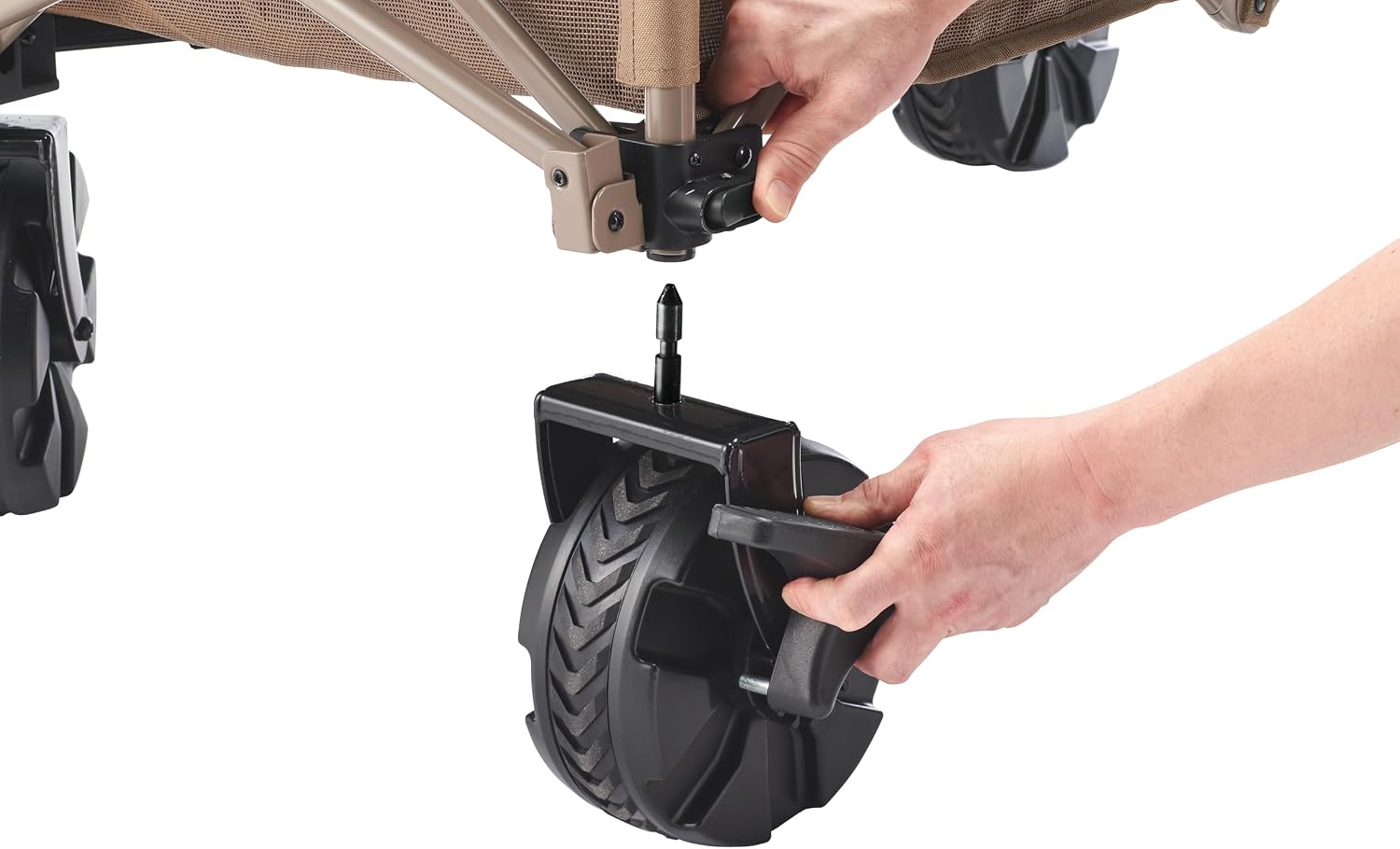 Detalle 1 de Coleman アウトドアワゴンマックス キャリーワゴン 幅広タイヤ・耐荷重100kg・自立収納