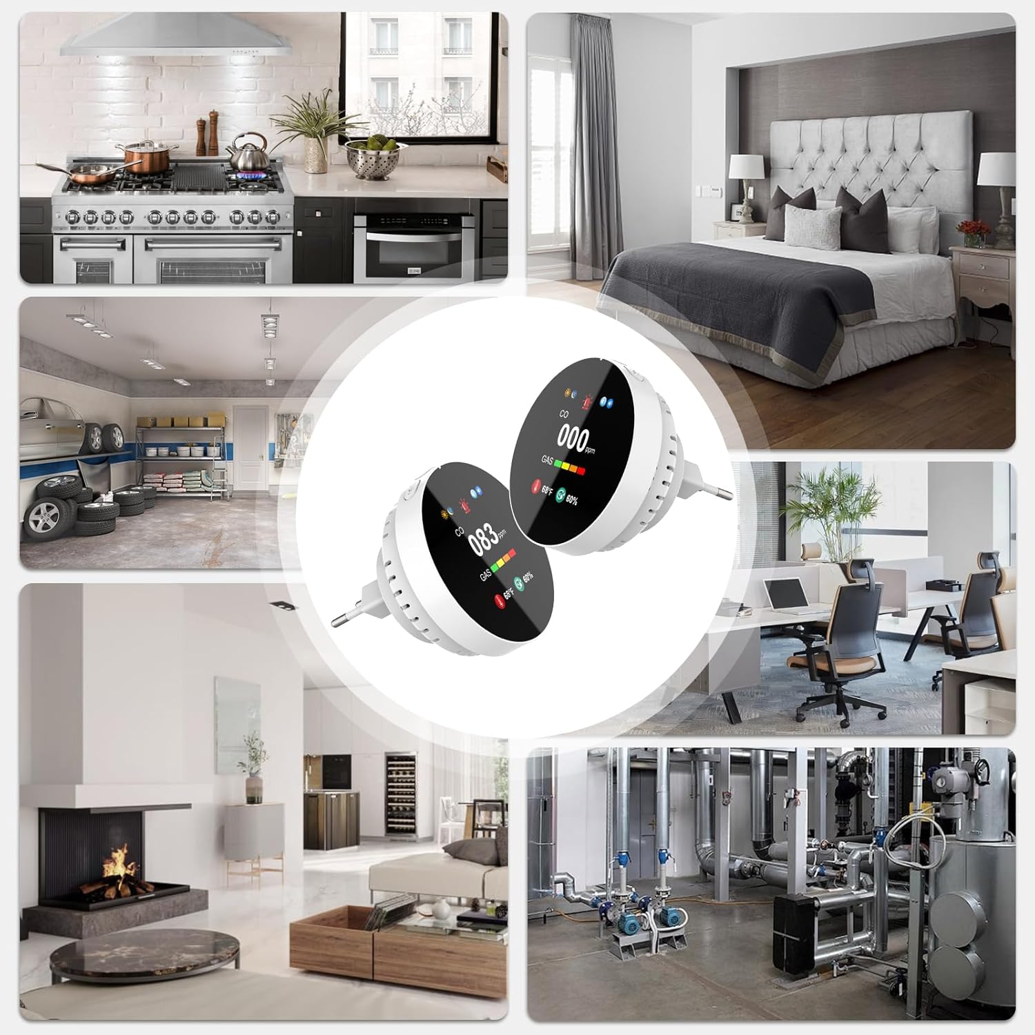 Thumbnail 6 de CHZHVAN Rilevatore gas CO 4-in-1 plug-in