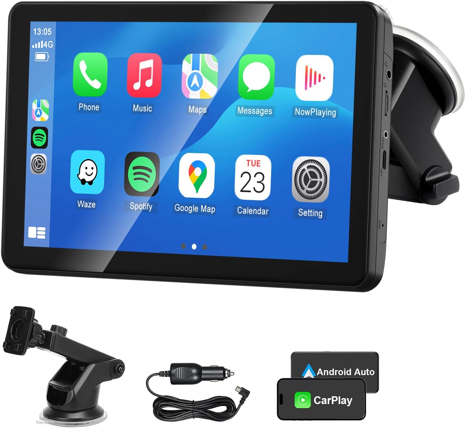 Detalle de Wireless CarPlay Android Auto Screen 7-inch