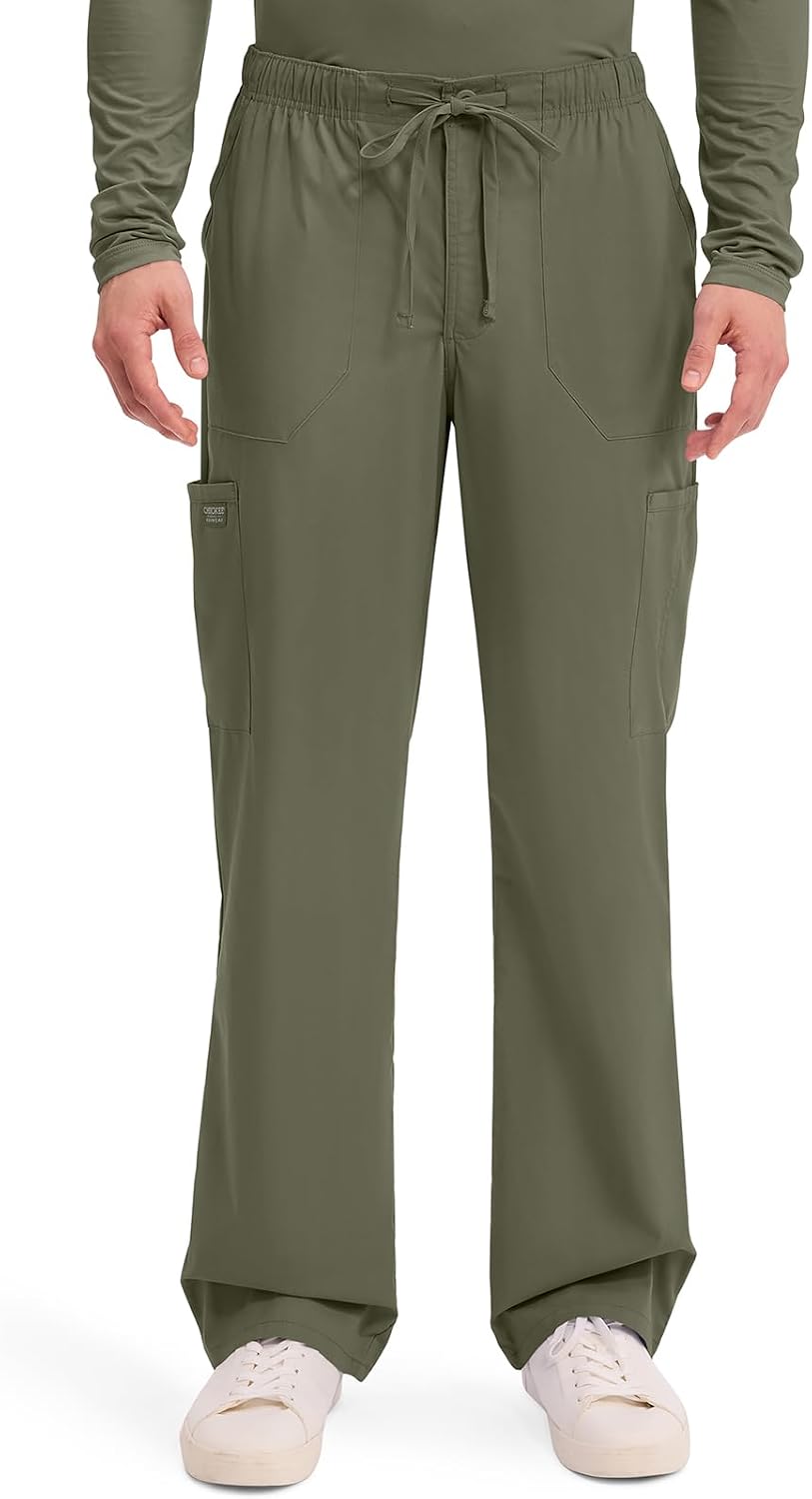 Detalle de Cherokee Men's Scrub Pants, Polyester-Cotton Blend