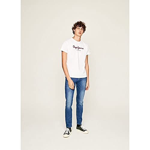 Detalle de Pepe Jeans T-Shirt Regular Fit con maxi logo y algodón sostenible