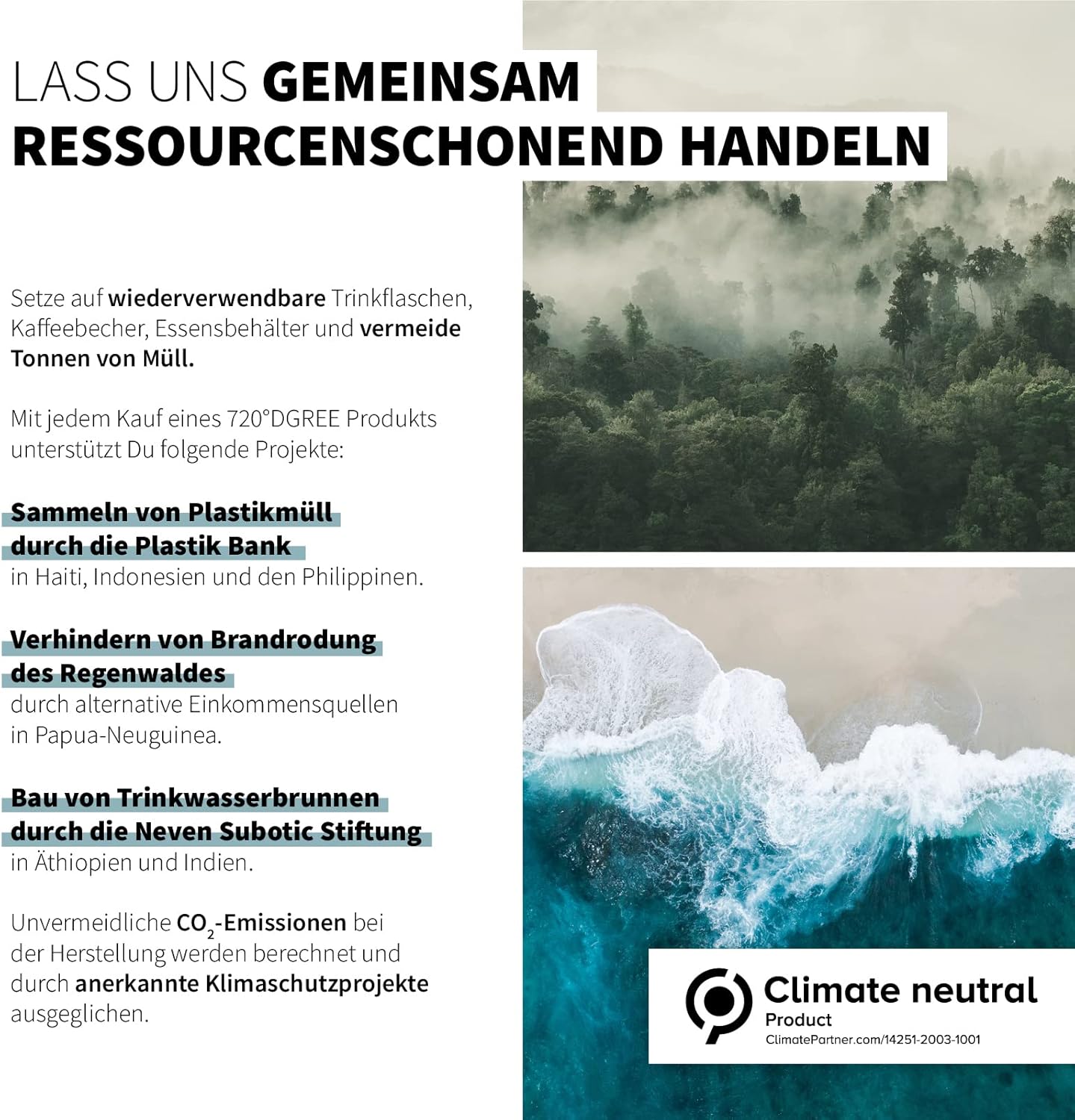 Thumbnail 4 de 720°DGREE Fitness uberBottle Jug 2300 ml avec poignée – gourde XXL crystalClear anti-fuite (sans BPA)