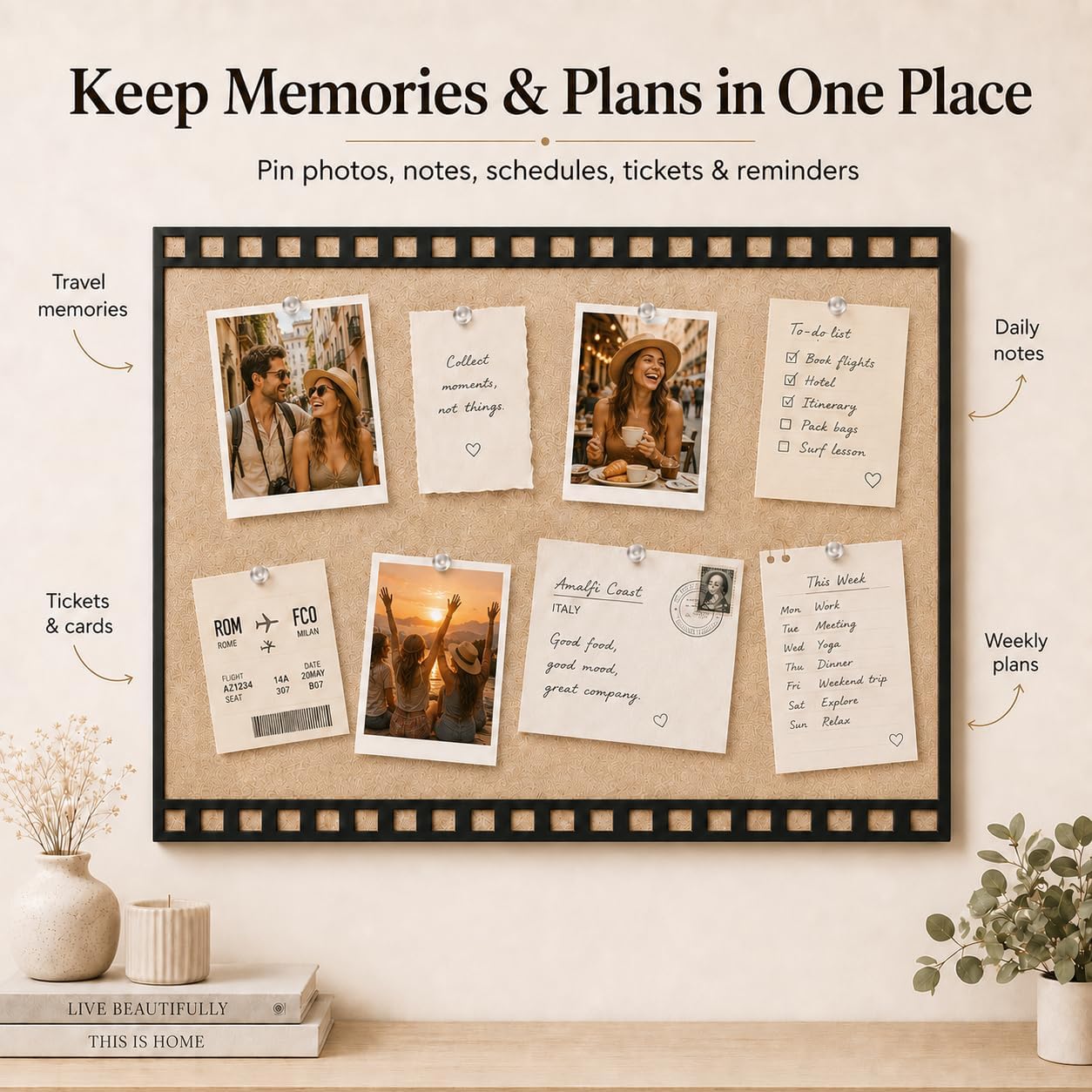 Detalle de Felt Bulletin Board, 15.7 × 23.6 in
