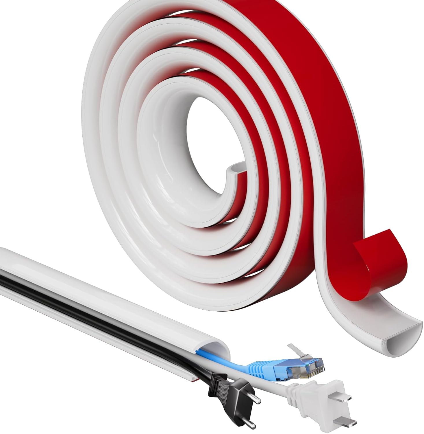 Thumbnail 6 de 1M Silicone Cable Trunking Cable Tidy for Wires