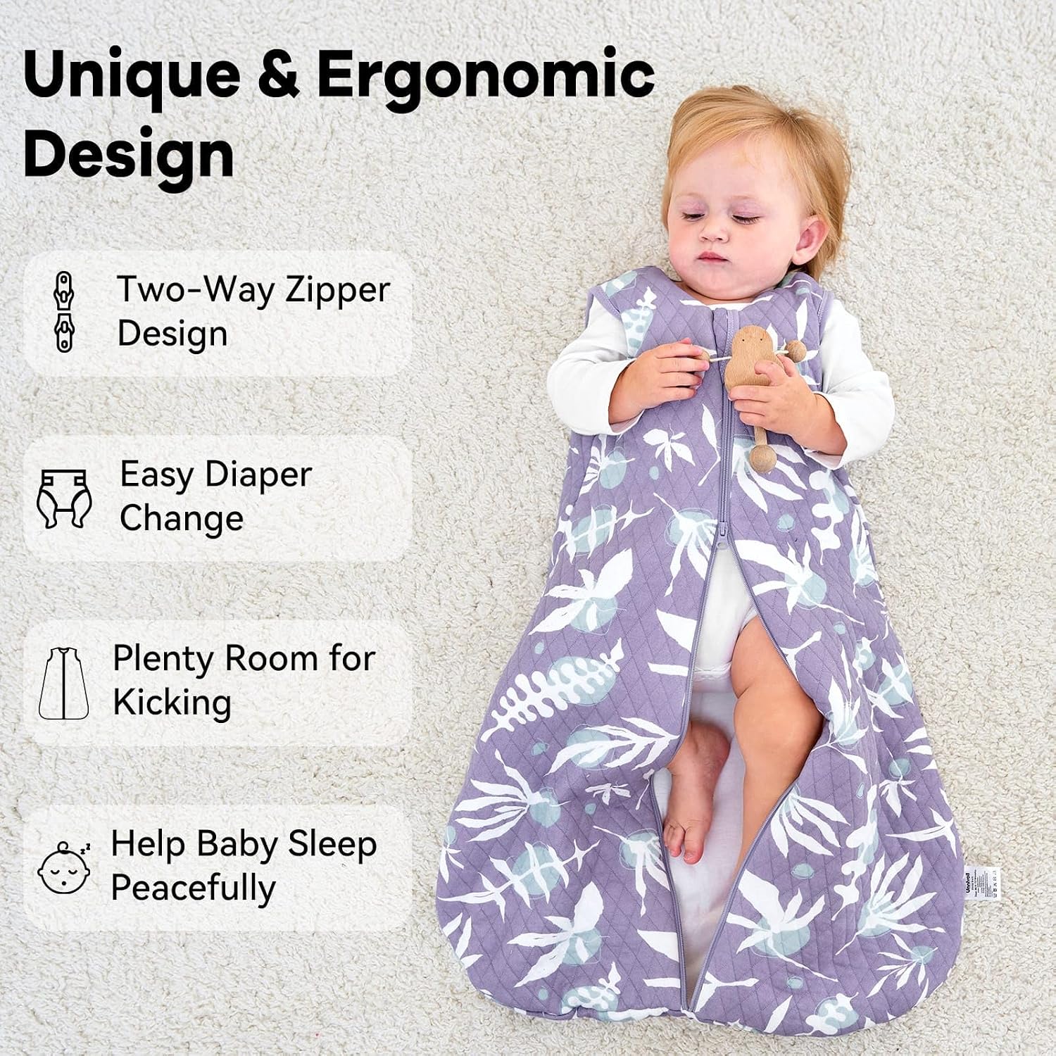 Detalle 2 de Unnivoll Baby Sleeping Bag 1.5 tog 12–18 months