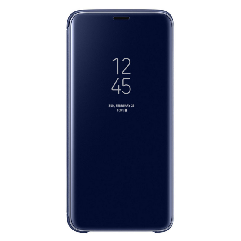 Samsung EF-ZG960 Clear View Standing Cover Azul para Galaxy S9