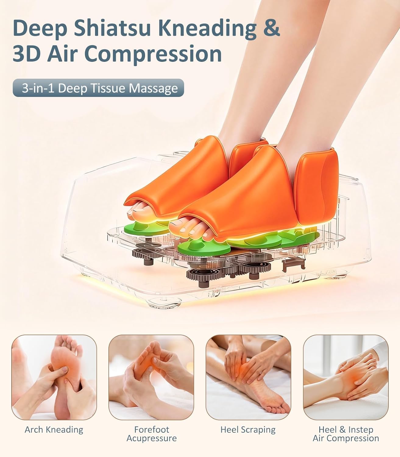 Detalle 2 de MOUNTRAX Foot Massager Machine for Plantar Fasciitis 🦶