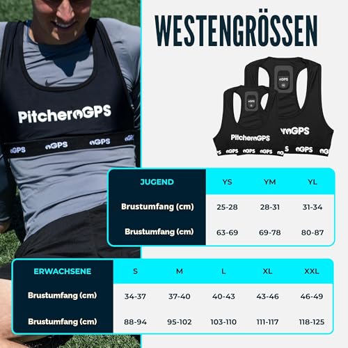 Thumbnail 7 de PitcheroGPS Fußball Tracker mit GPS-Weste – 60 Tage kostenloses App-Abo