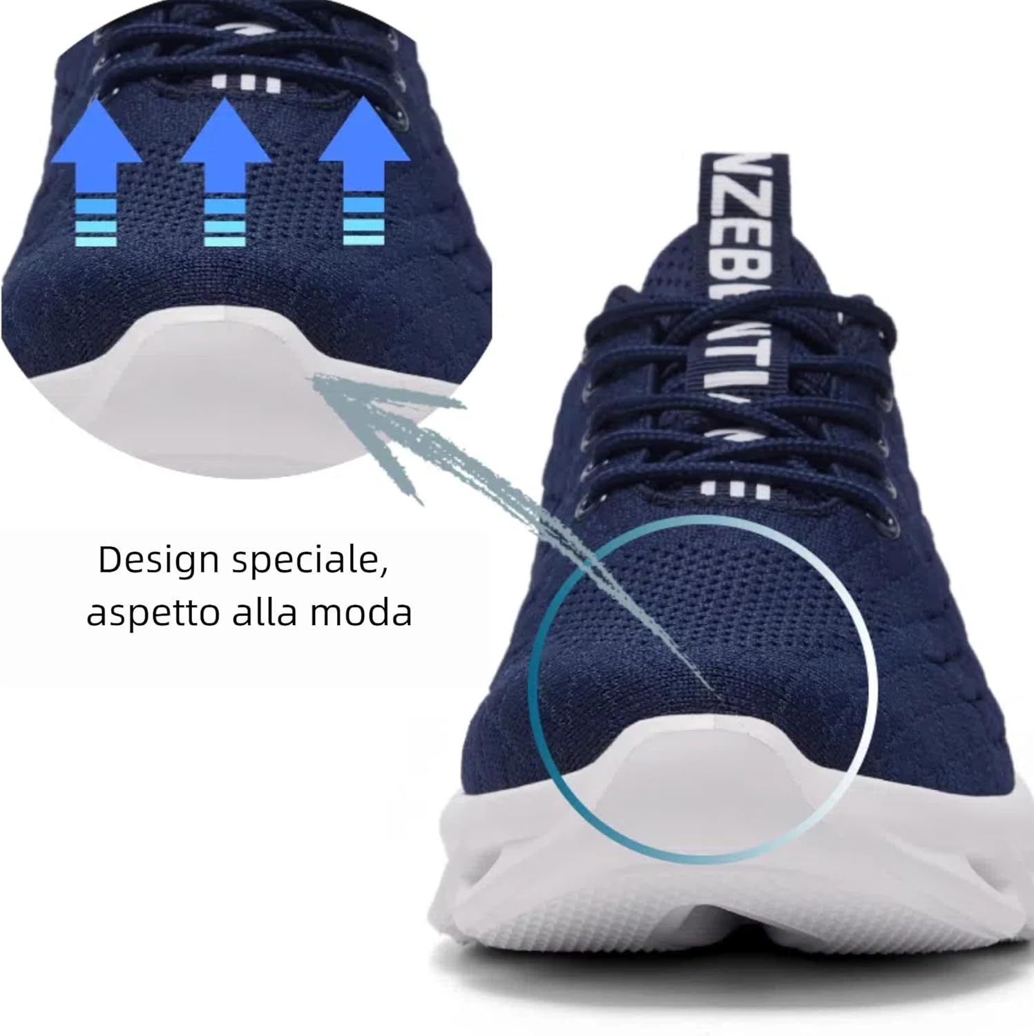 Thumbnail 2 de TIANZEBEN Herren Sneaker Turnschuhe – atmungsaktiv, leicht und für Fitnessstudio & Freizeit