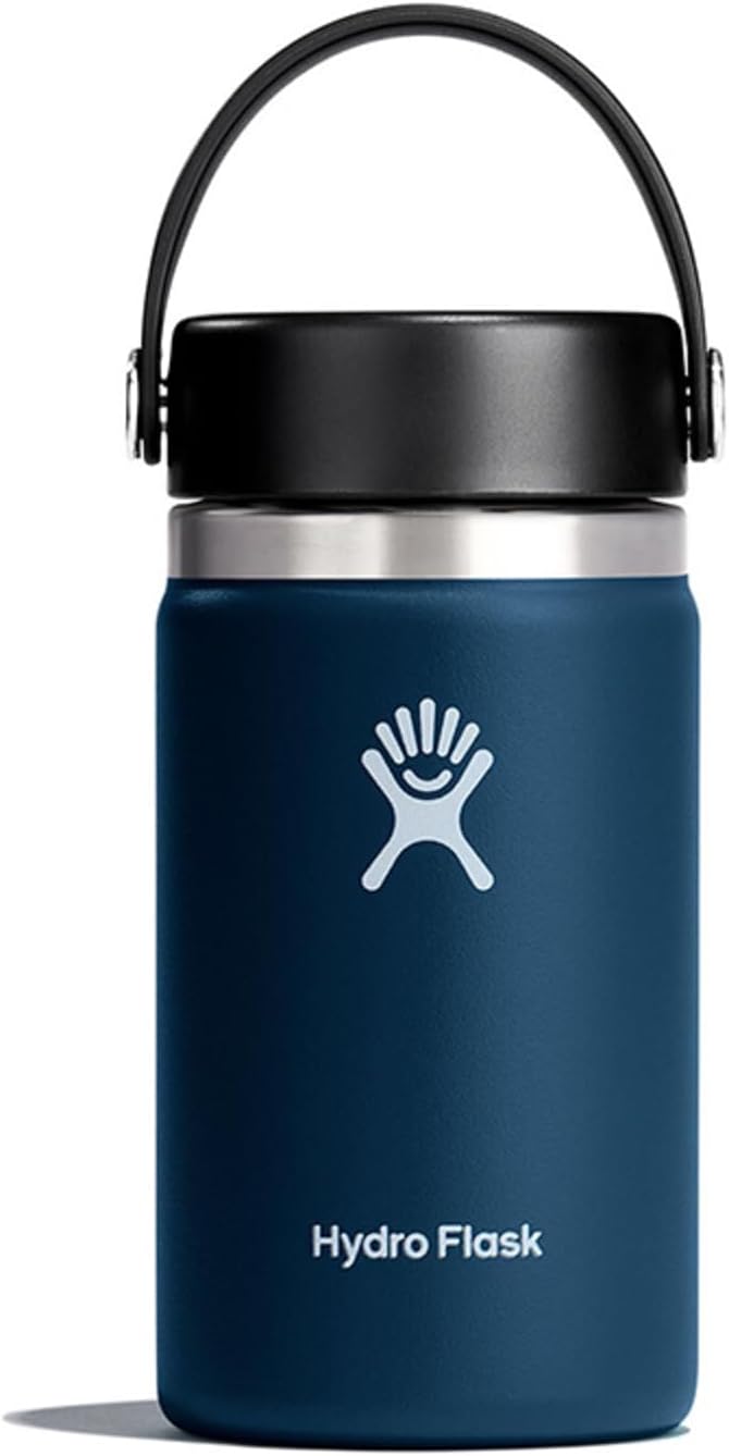 Detalle de Hydro Flask Wide Mouth 12oz 354ml ステンレスボトル、広口・保温保冷・インディゴ