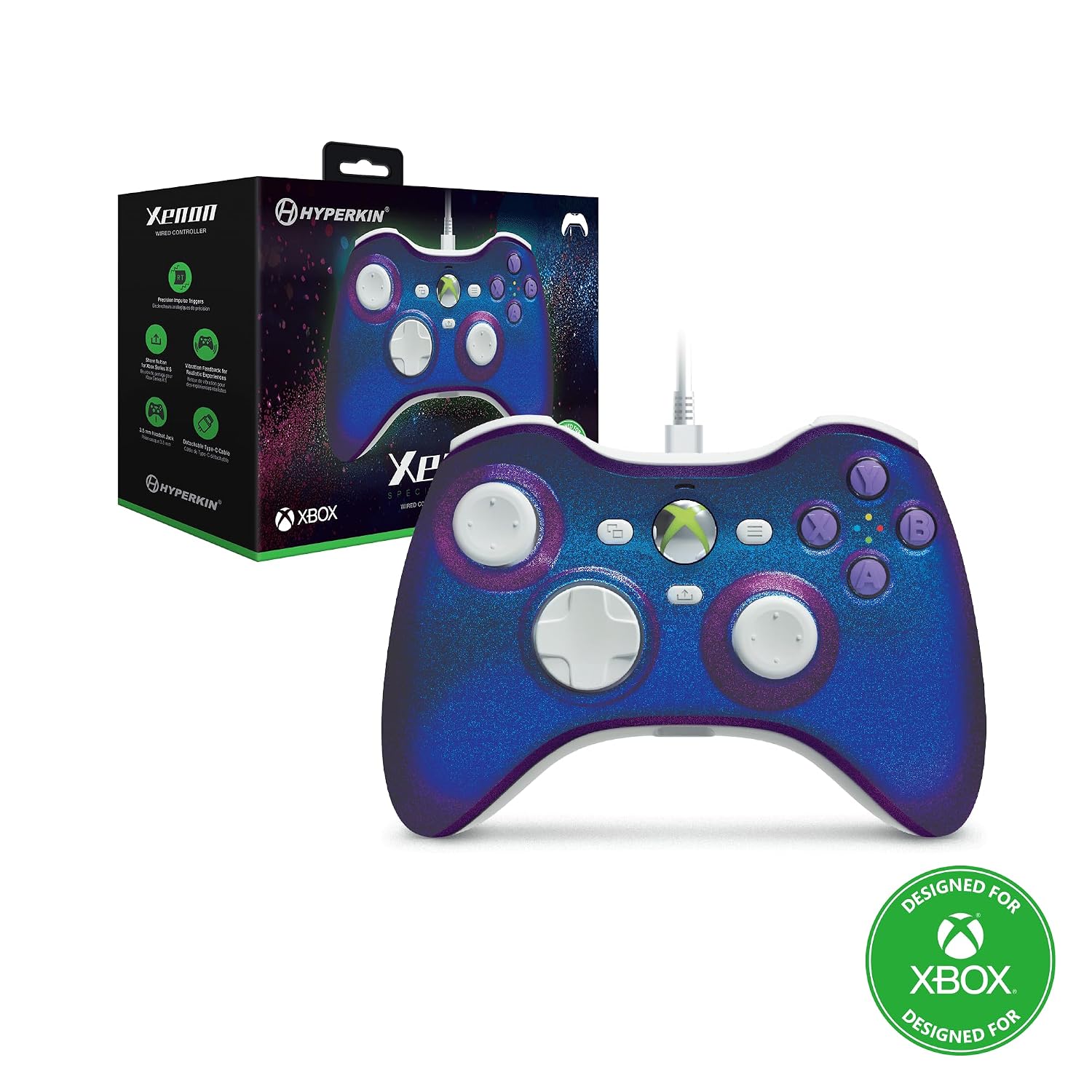 Detalle de Hyperkin Xenon Wired Controller 10ft USB-C