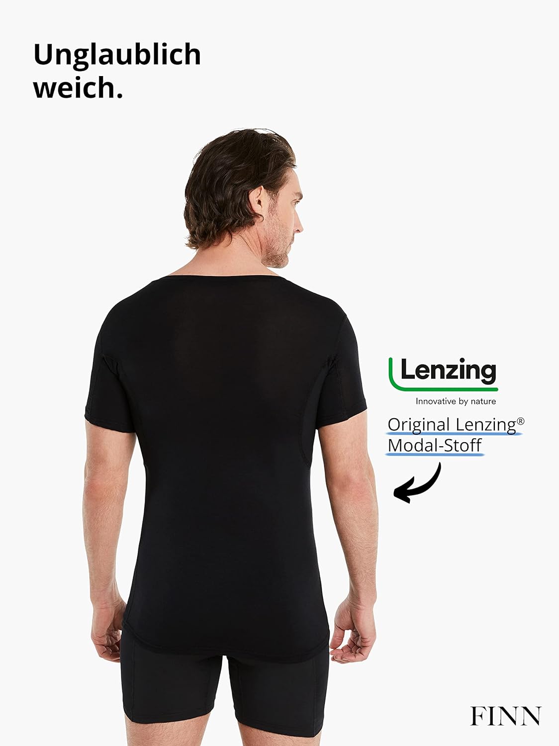 Thumbnail 3 de FINN Anti-Schweiß Shirt Herren mit Rundhals und integrierten Achselpads – zuverlässiger Schutz vor Schweißflecken