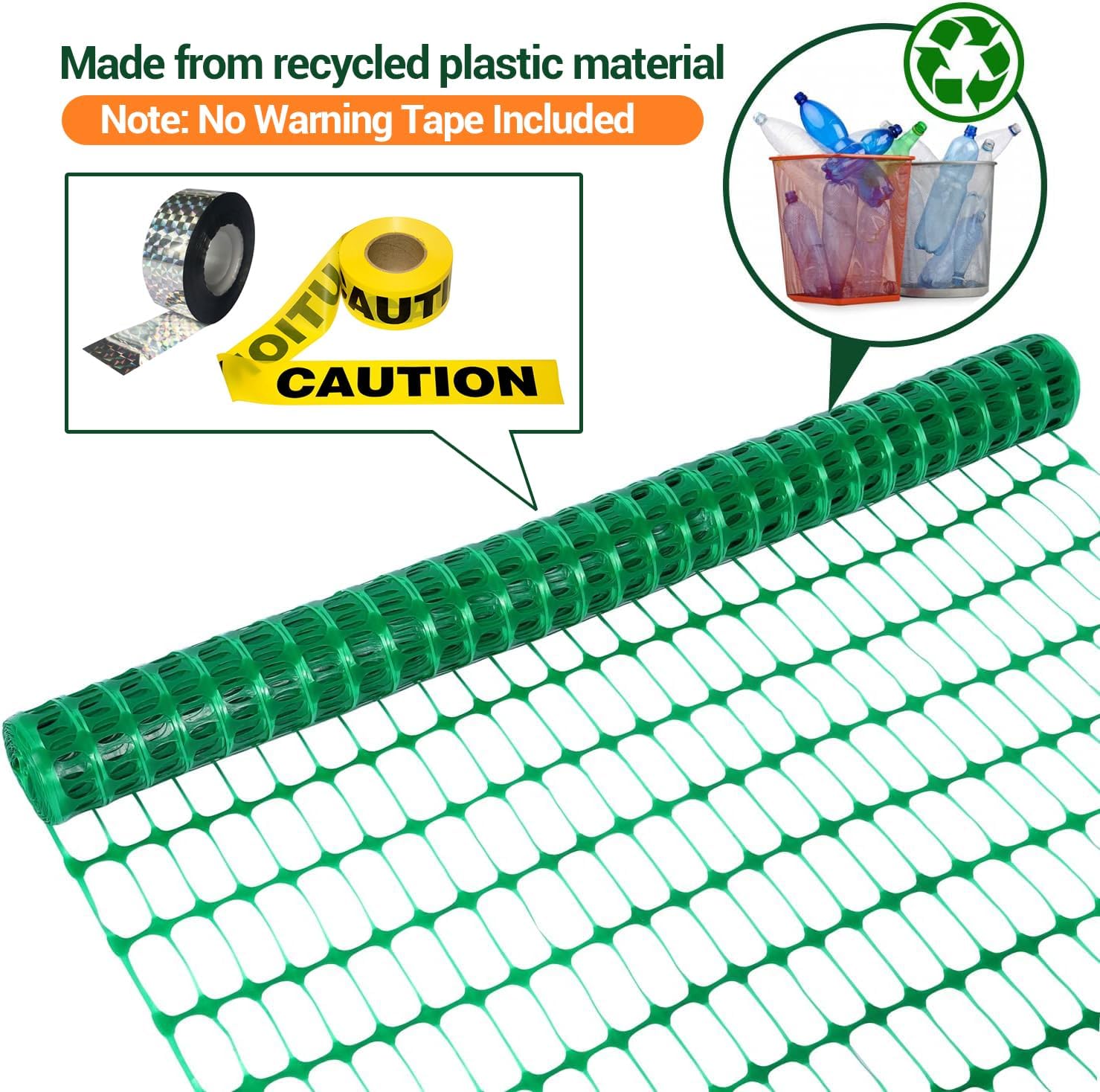 Thumbnail 3 de Ohuhu Begrenzungszaun – Mobiler Gartenzaun 30 m lang, 1 m hoch, Komplett-Set mit 25 Pfählen
