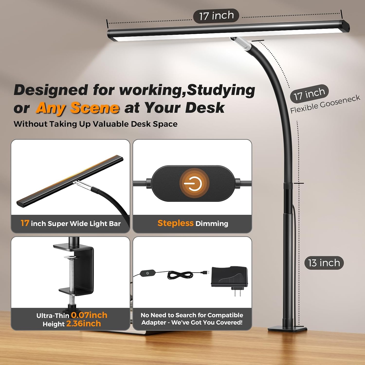Detalle de Airlonv LED Desk Lamp, 10W ⚡