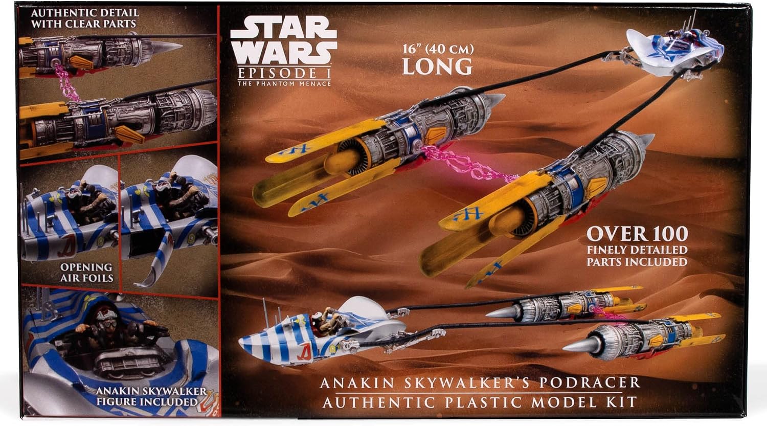 Detalle de AMT スター・ウォーズ/ファントム・メナス アナキンのポッドレーサー 1/32スケール 154パーツ