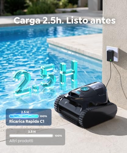 Thumbnail 7 de BRINBO C1 Robot Piscina: Limpiafondos y Paredes con Navegación Inteligente