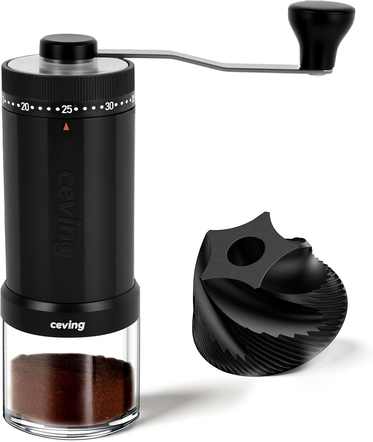 Thumbnail 6 de CEVING Mini Manual Coffee Grinder with 40 External Settings