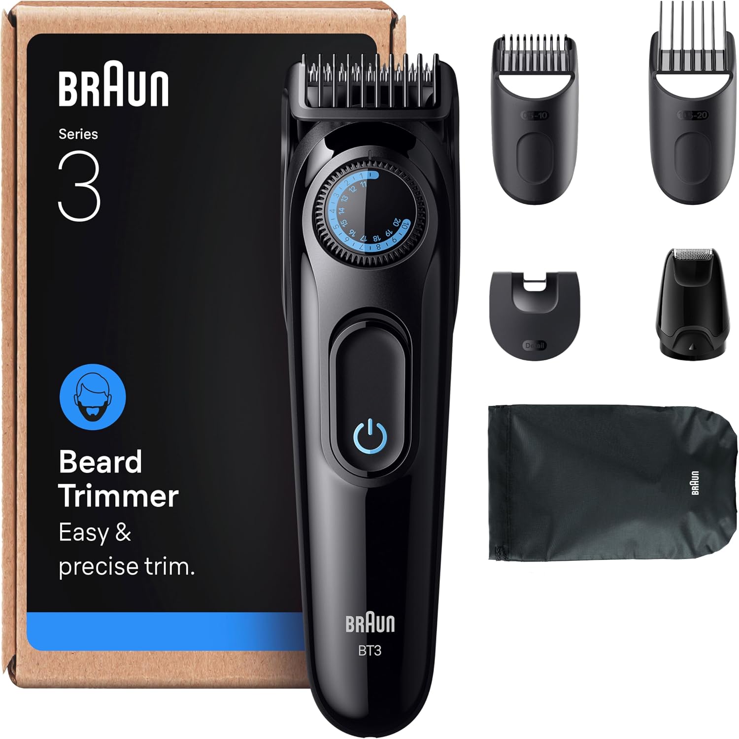 Thumbnail 6 de Braun Beard Trimmer Series 3 BT3525 with 4 styling tools 40 lengths