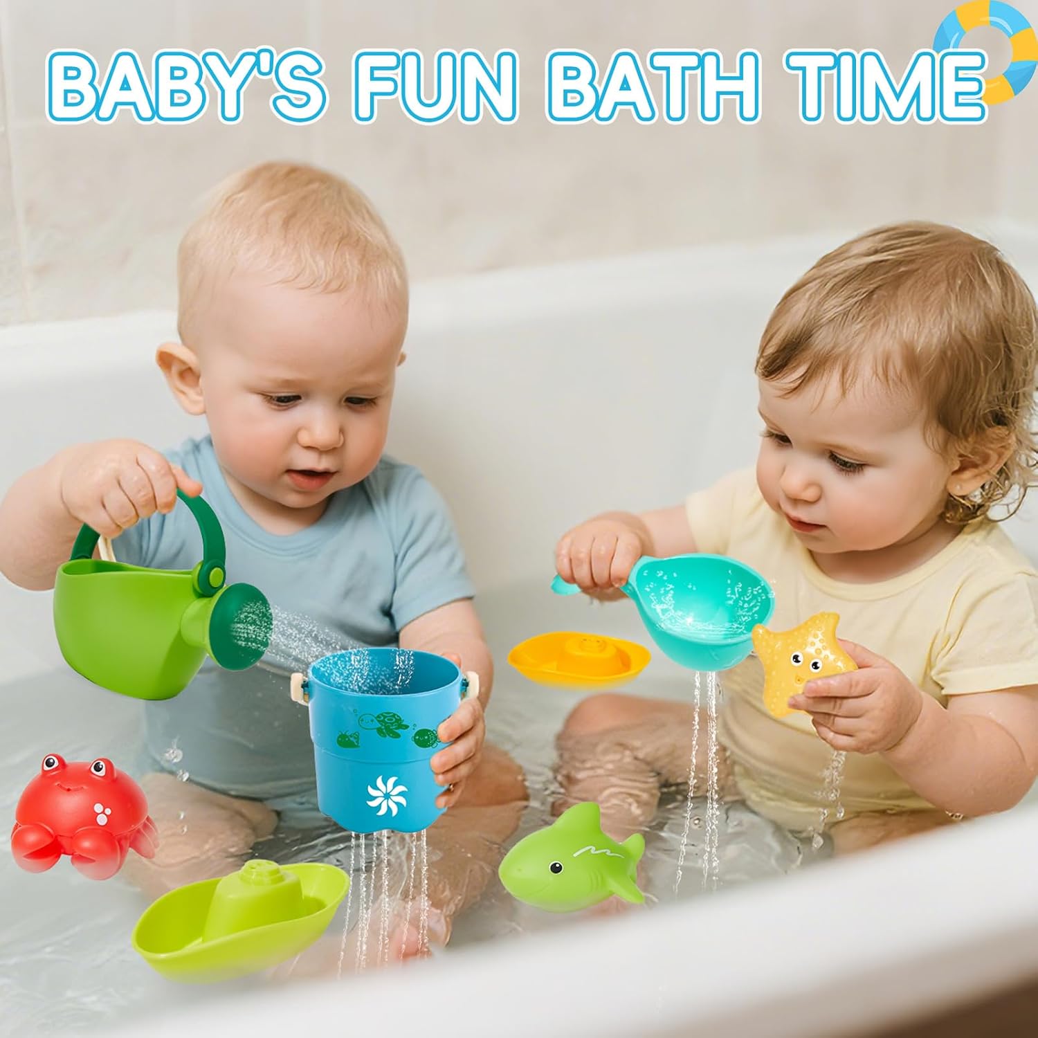 Thumbnail 1 de Baby Bath Toys 16PCS Set for 1–4 Year Olds
