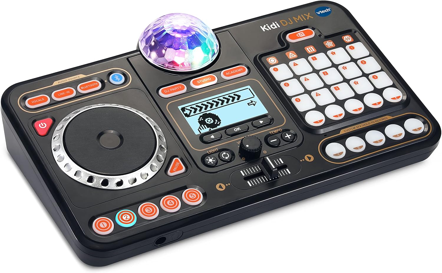 Thumbnail 3 de VTech Kidi DJ Mix (Black) kid’s DJ mixer toy with 15 tracks, lights, effects and microphone