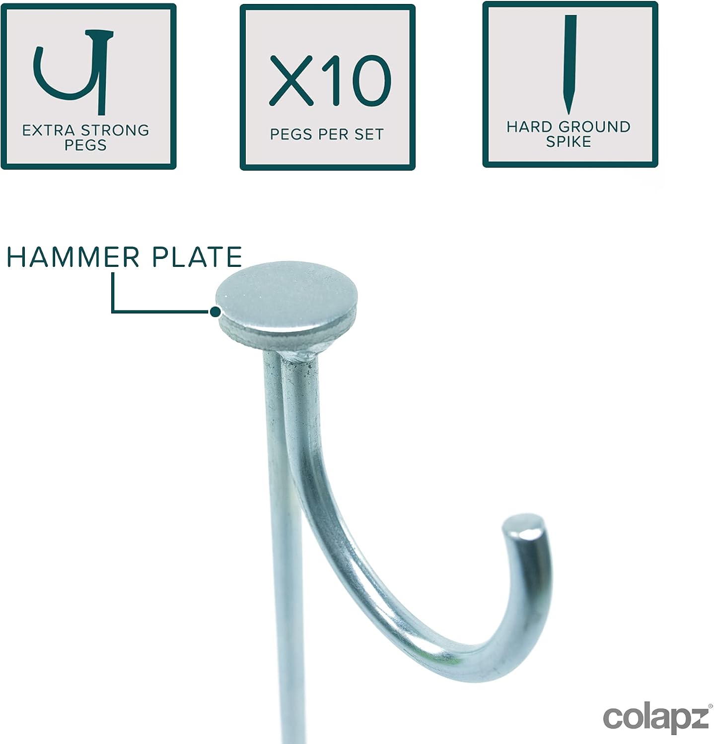 Detalle 2 de Colapz Caravan Accessories 10 rock pegs
