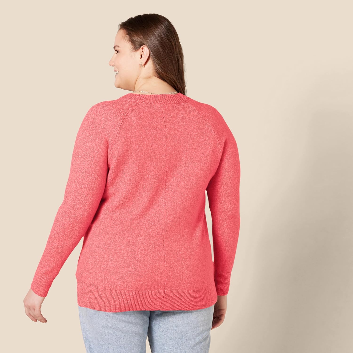 Thumbnail 1 de Amazon Essentials Damen Regular-Fit Langarm-Pullover mit Rundhalsausschnitt
